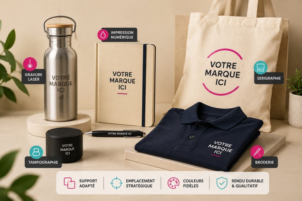 personnaliser goodies marquage